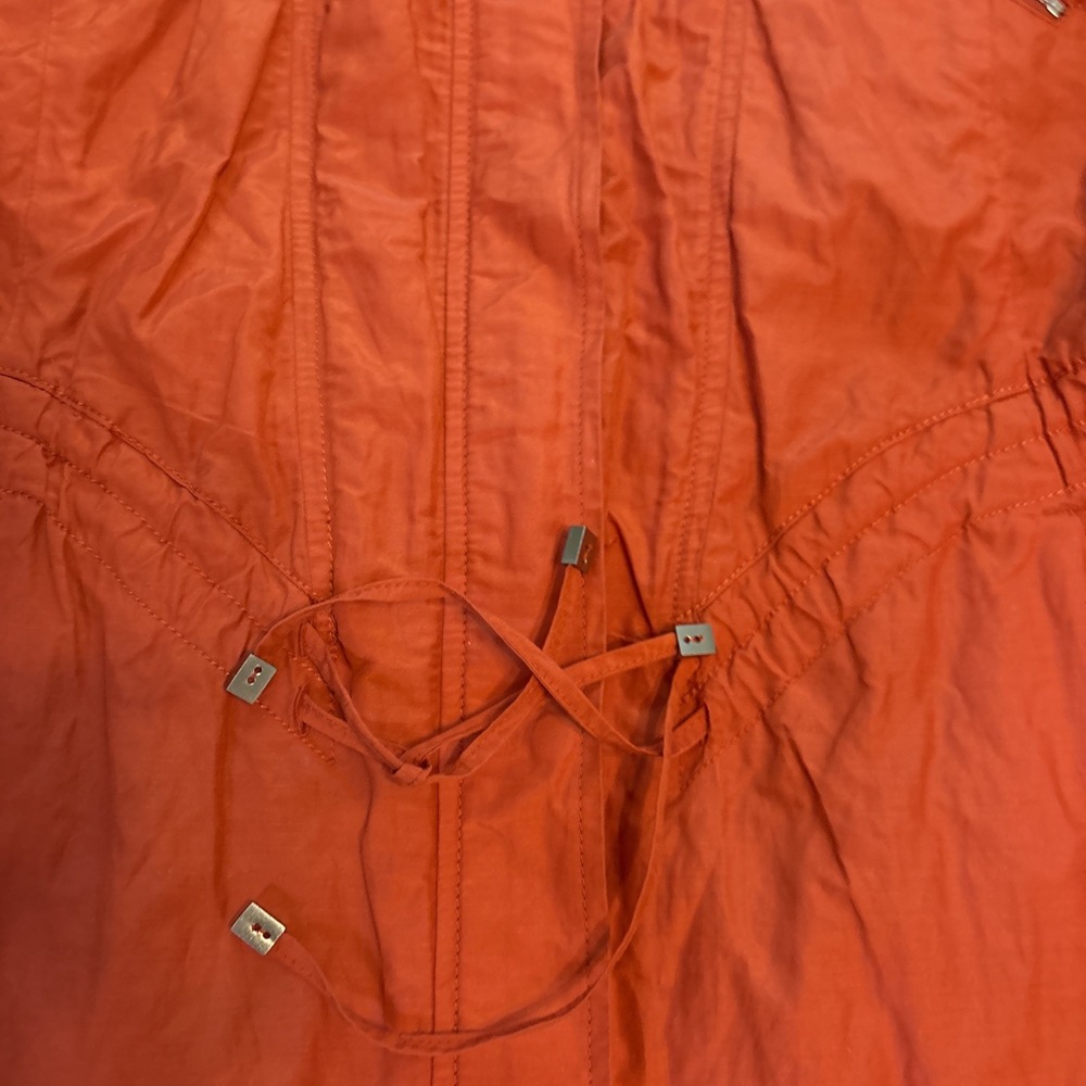 Cole Haan Women's Orange Raincoat Lightweight Jacket Size Small - Picture 2 of 7